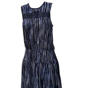 Michael Kors Sleeveless Dress Blue and Black Women's 4 New MSRP $160